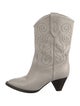 Isabel Marant Leather Embroidered Accent Western Boots