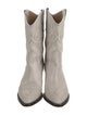 Isabel Marant Leather Embroidered Accent Western Boots