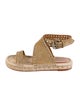 Isabel Marant Suede Colorblock Pattern Espadrilles