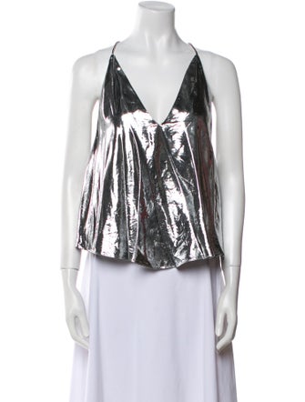 Isabel Marant Silk V-Neck Top