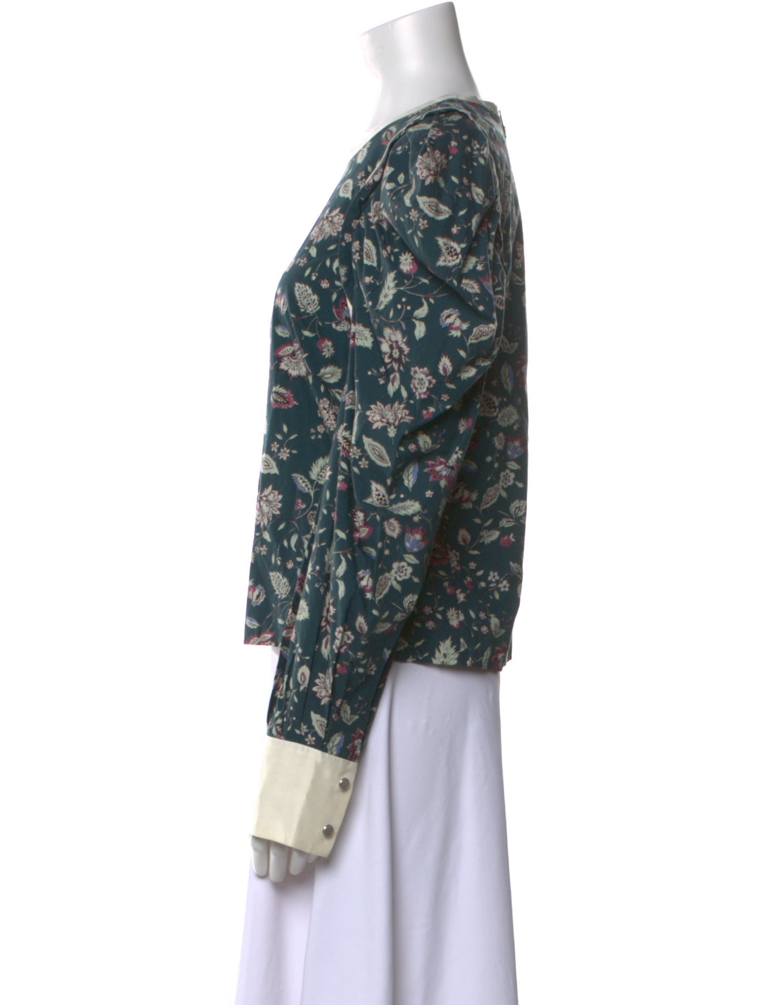 Isabel Marant Floral Print Crew Neck Sweatshirt