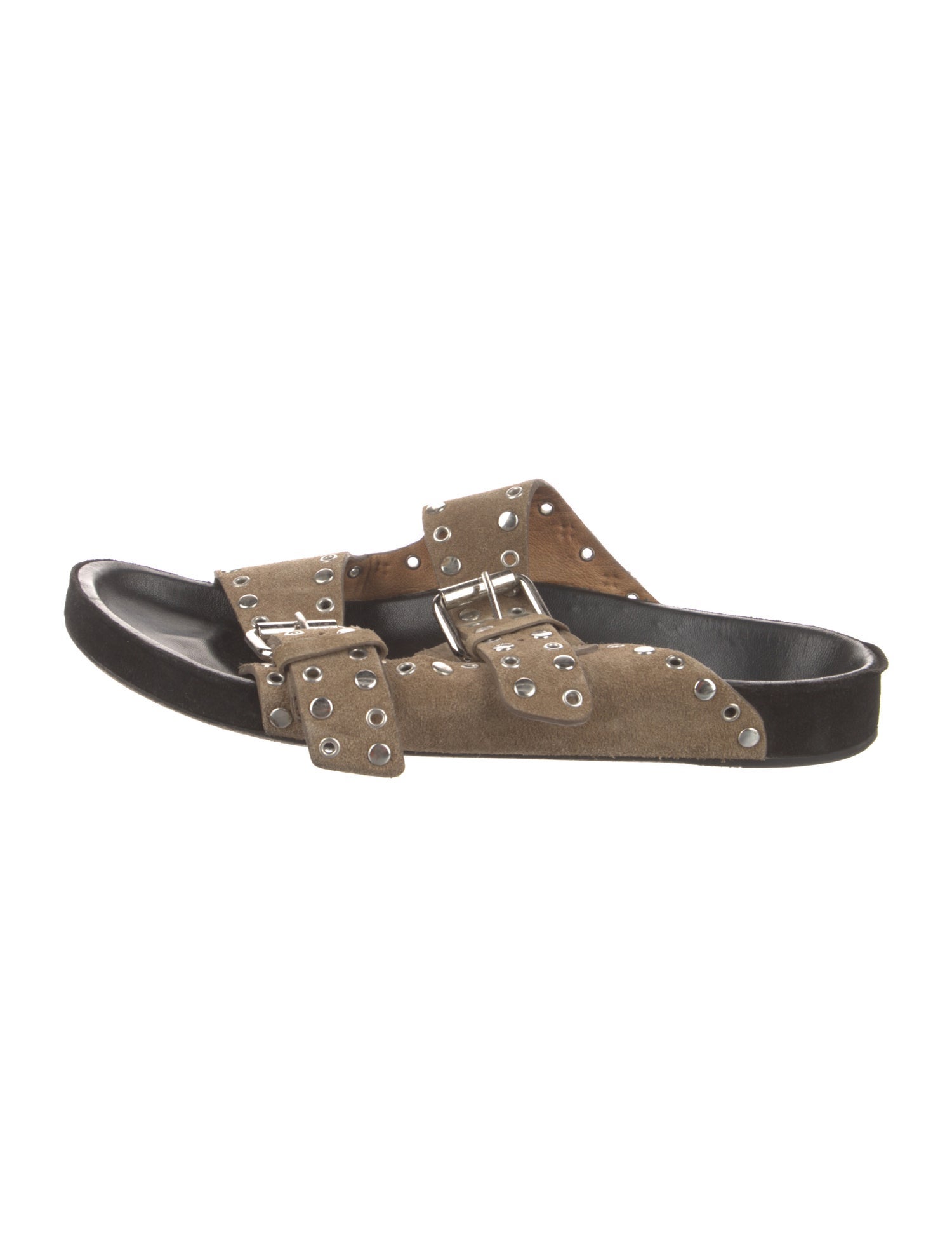 Isabel Marant Suede Studded Accents Slides
