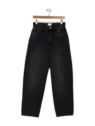 Isabel Marant High-Rise Straight Leg Jeans