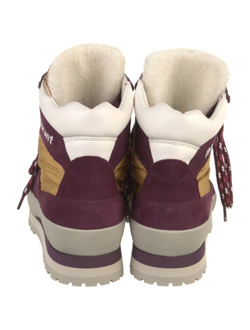Isabel Marant Suede Colorblock Pattern Hiking Boots