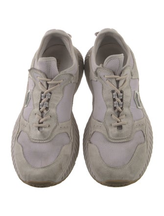 Isabel Marant Mesh Leather Trim Embellishment Athletic Sneakers