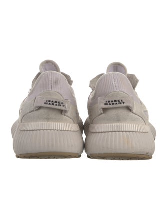 Isabel Marant Mesh Leather Trim Embellishment Athletic Sneakers