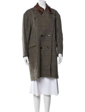 Isabel Marant Virgin Wool Tweed Pattern Coat