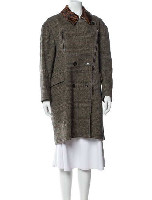Isabel Marant Virgin Wool Tweed Pattern Coat