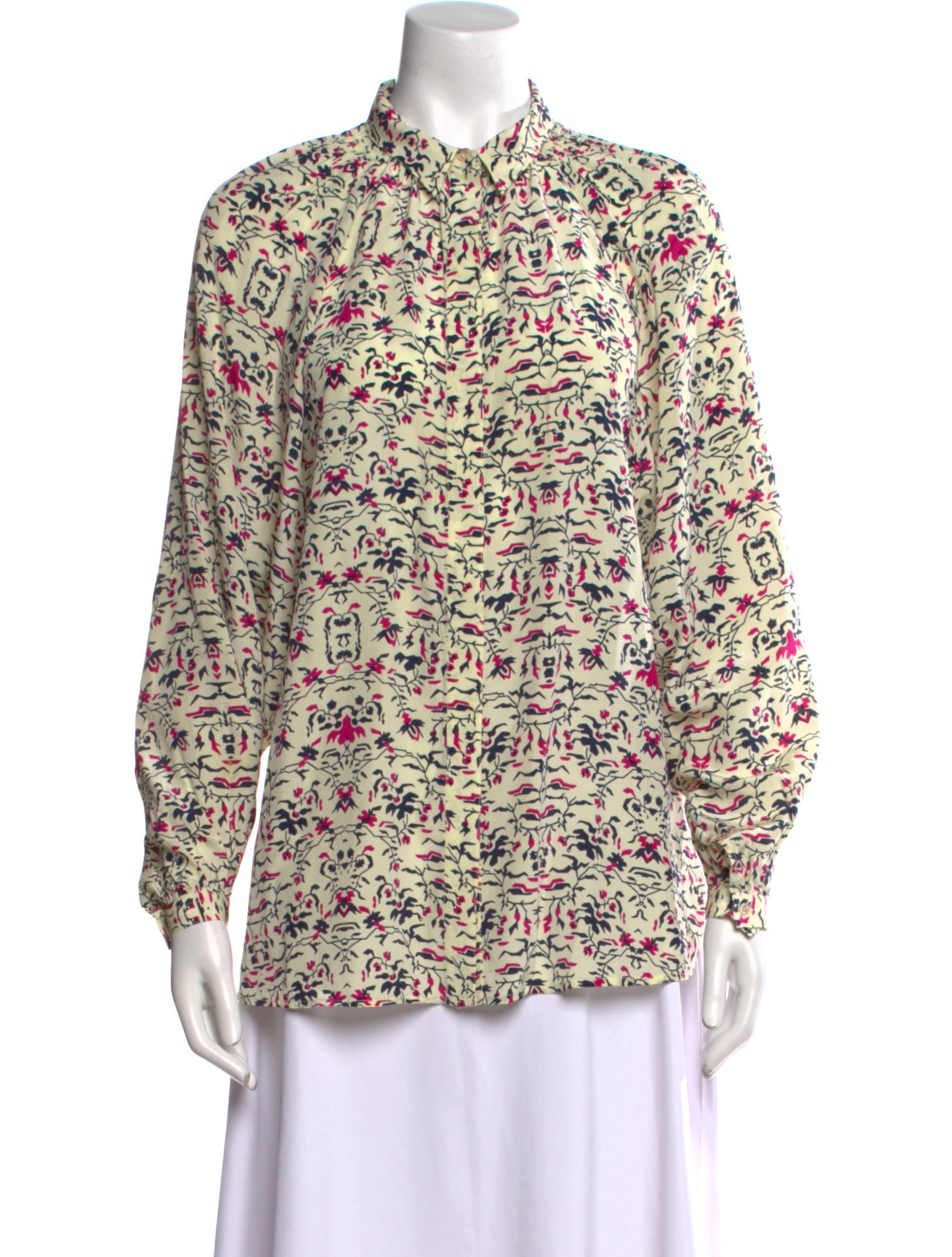 Isabel Marant Silk Floral Print Blouse
