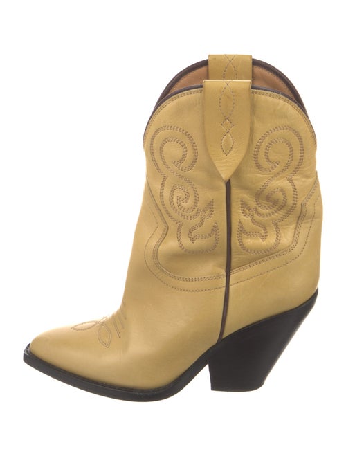 Isabel Marant Leather Patterned Western Boots