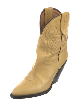Isabel Marant Leather Patterned Western Boots