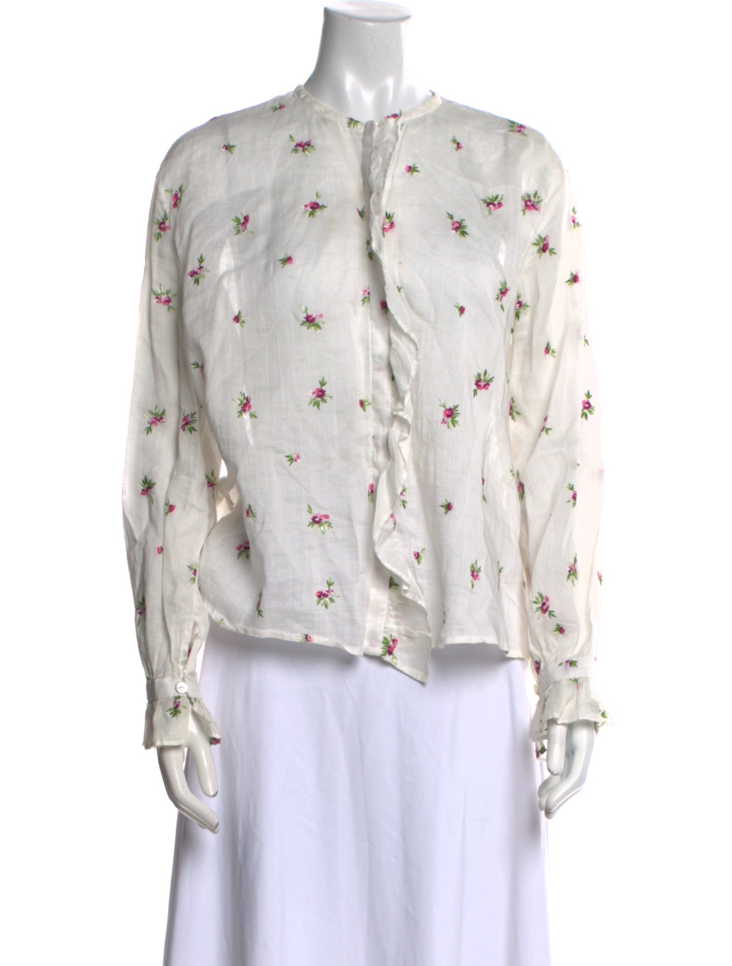 Isabel Marant Floral Print Crew Neck Blouse