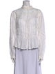 Isabel Marant Mock Neck Long Sleeve Blouse