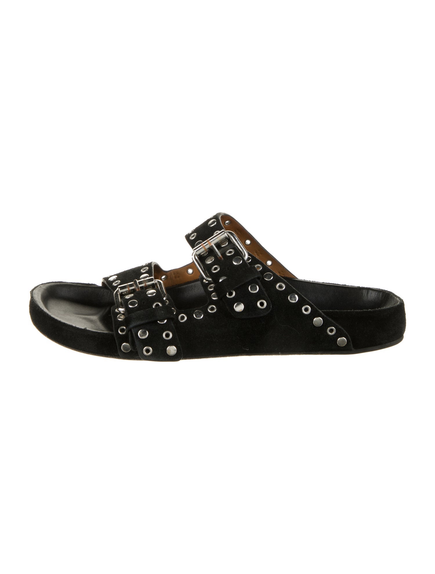 Isabel Marant Suede Studded Accents Slides