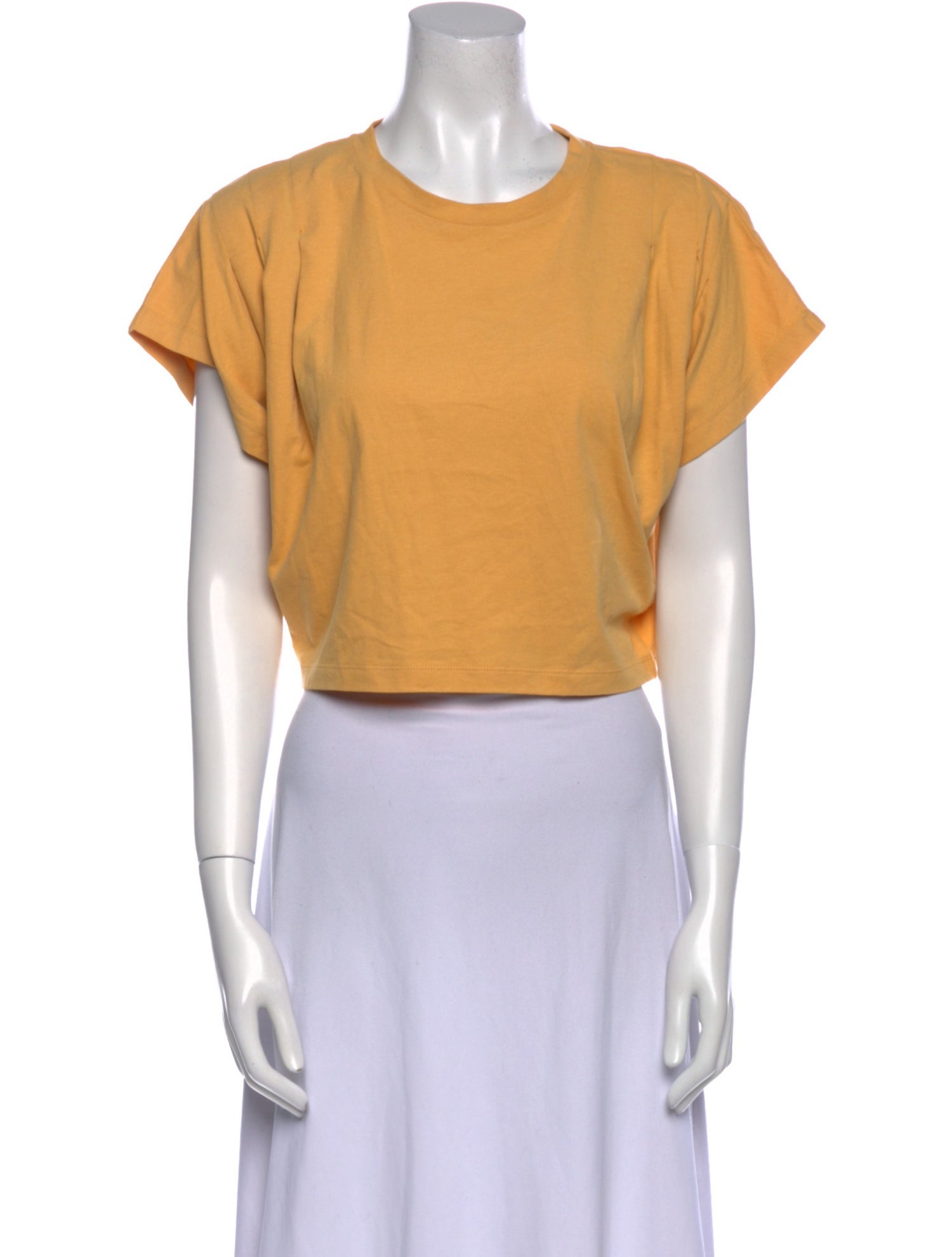 Isabel Marant Crew Neck Short Sleeve Crop Top