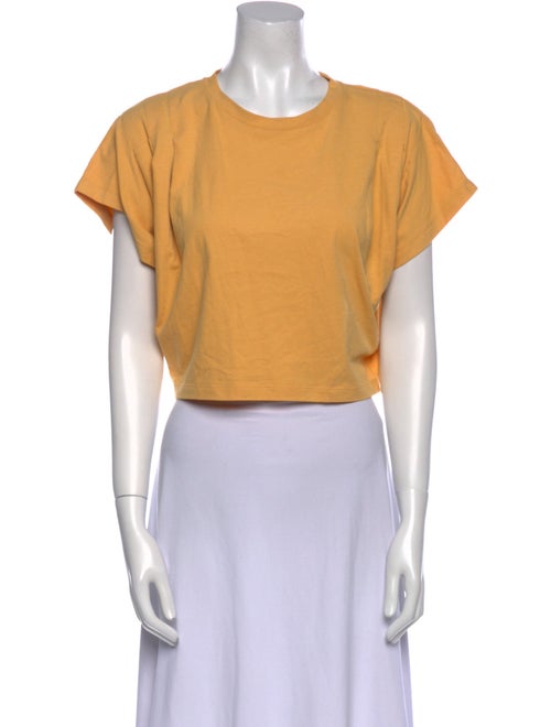 Isabel Marant Crew Neck Short Sleeve Crop Top