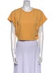 Isabel Marant Crew Neck Short Sleeve Crop Top