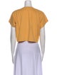 Isabel Marant Crew Neck Short Sleeve Crop Top