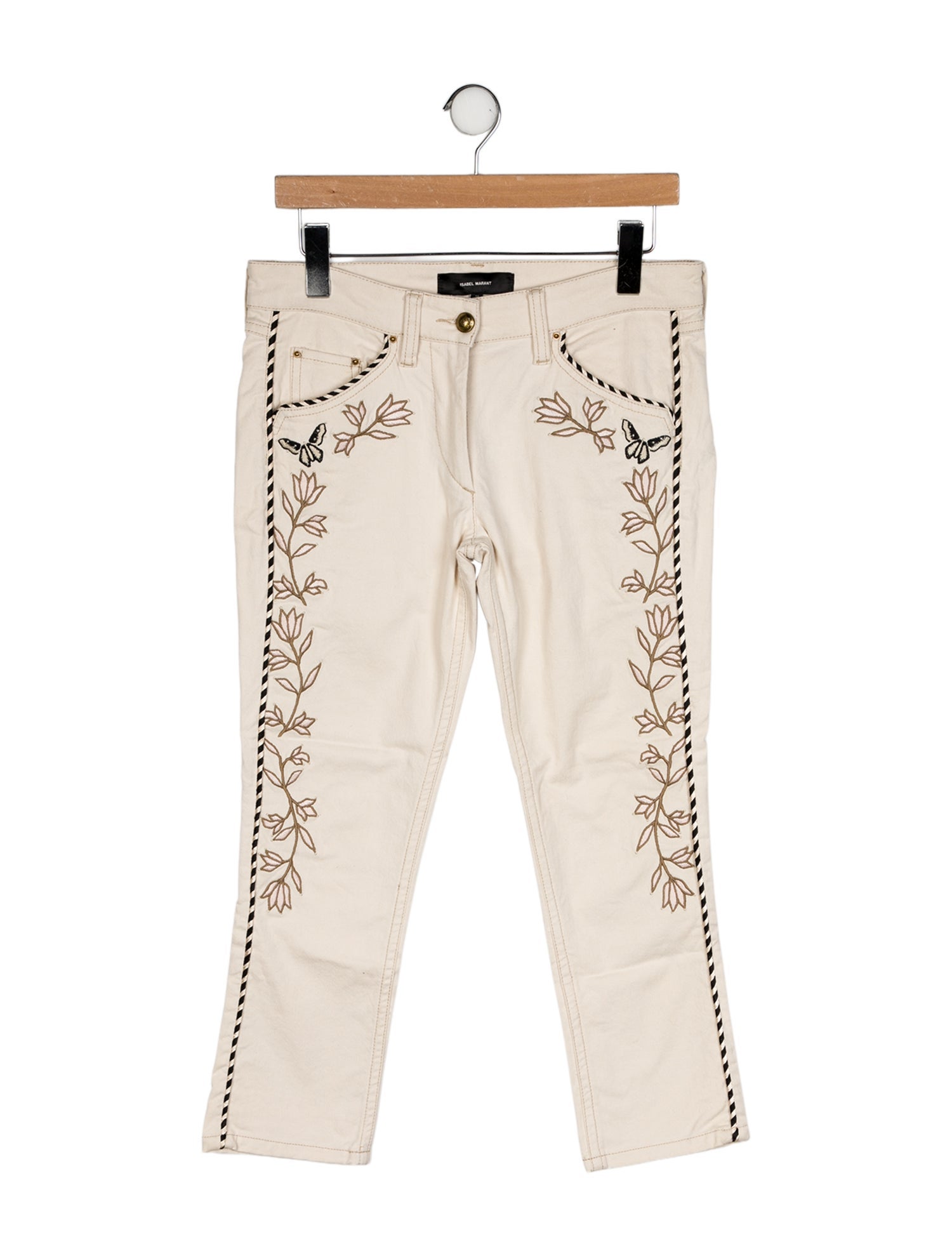 Isabel Marant Mid-Rise Straight Leg Jeans