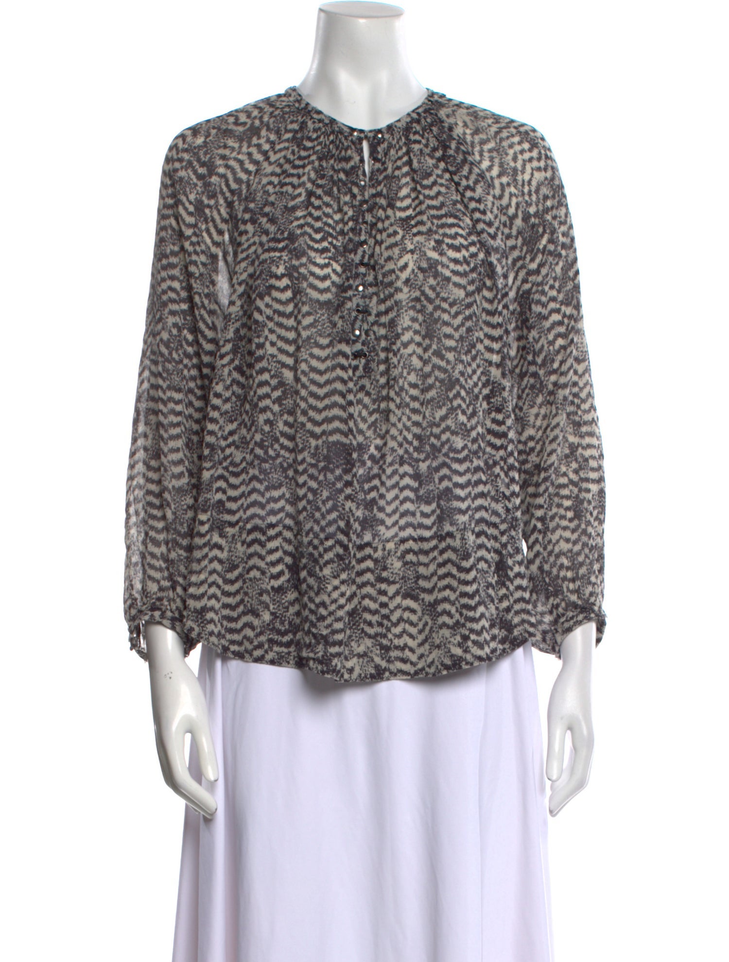 Isabel Marant Silk Printed Blouse