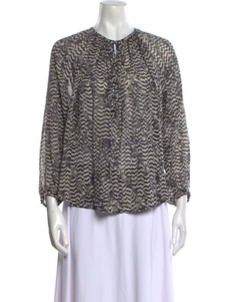 Isabel Marant Silk Printed Blouse