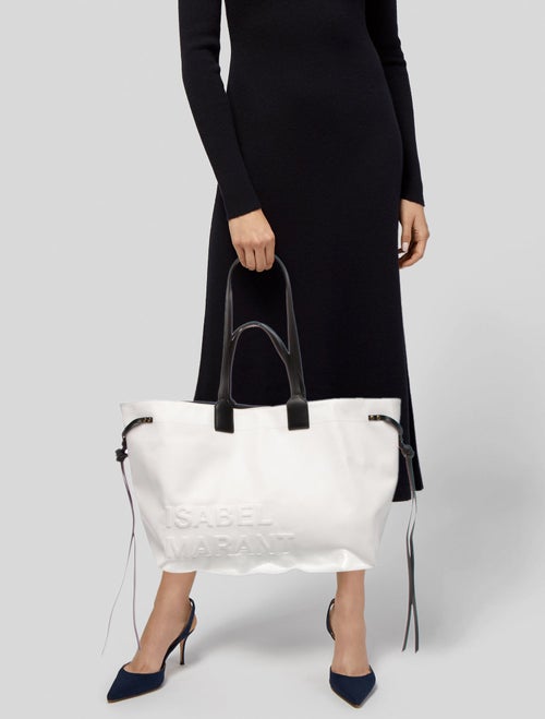 Isabel Marant Saffiano Leather Shoulder Bag