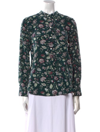 Isabel Marant Silk Floral Print Blouse