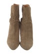 Isabel Marant Suede Leather Trim Embellishment Western Boots