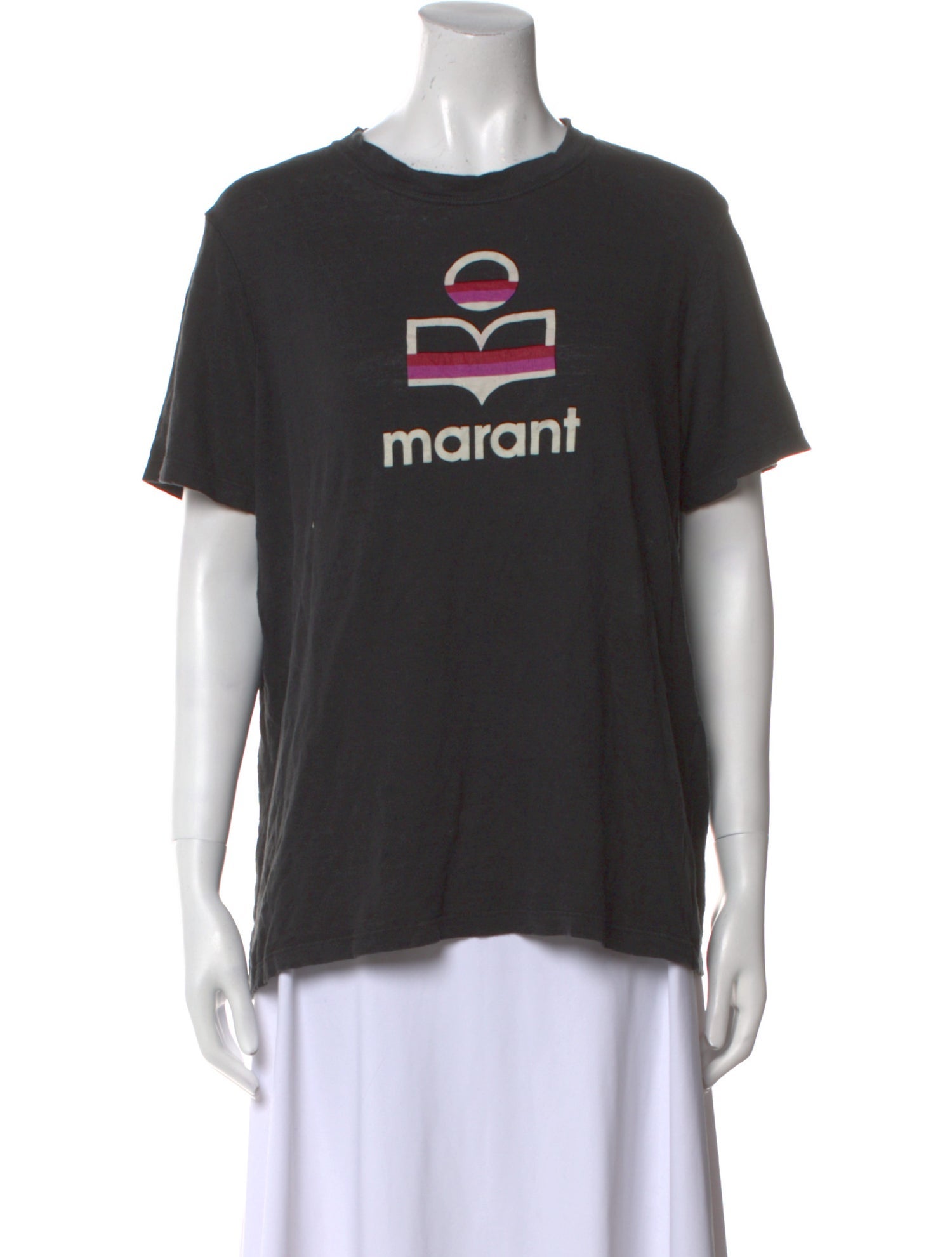 Isabel Marant Linen Graphic Print T-Shirt