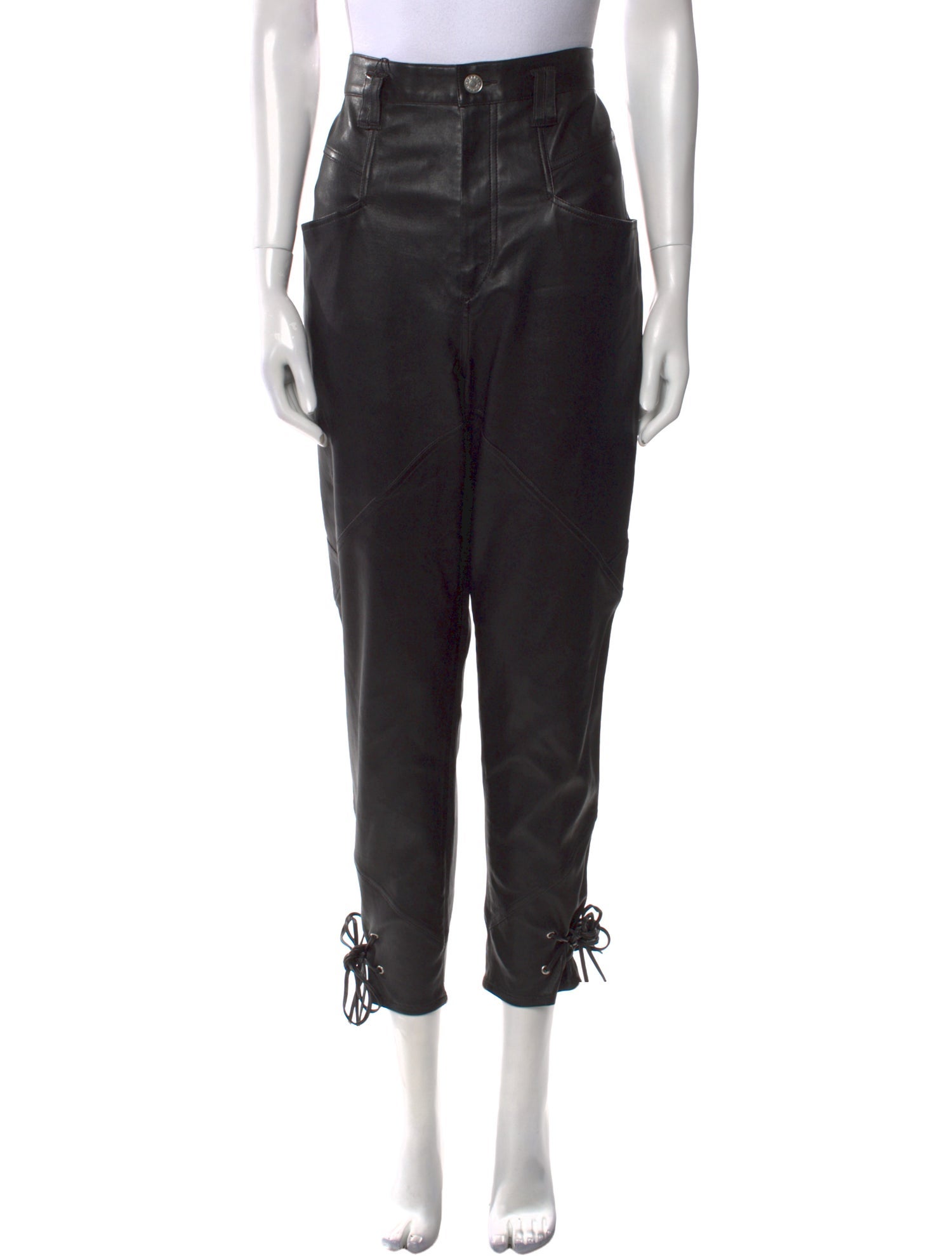Isabel Marant Leather Skinny Leg Pants