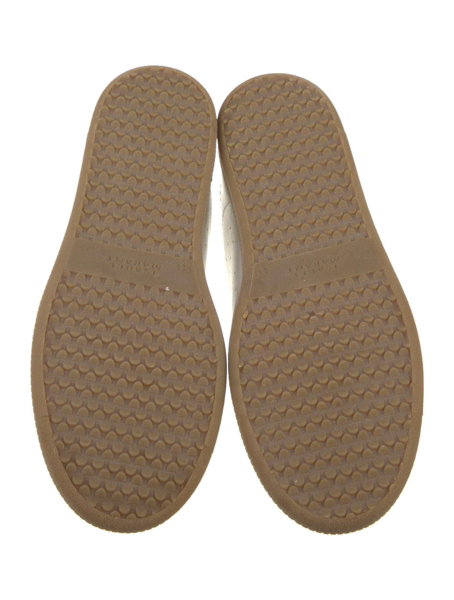 Isabel Marant Leather Colorblock Pattern Sneakers