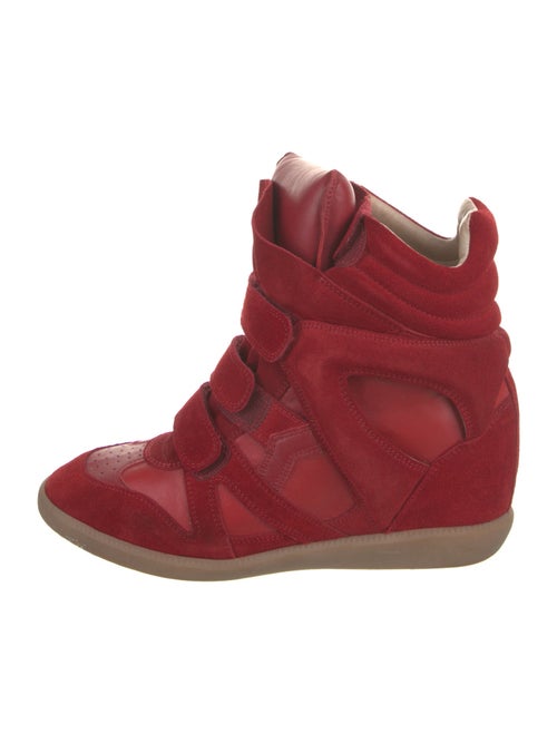 Isabel Marant Suede Wedge Sneakers
