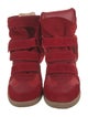 Isabel Marant Suede Wedge Sneakers
