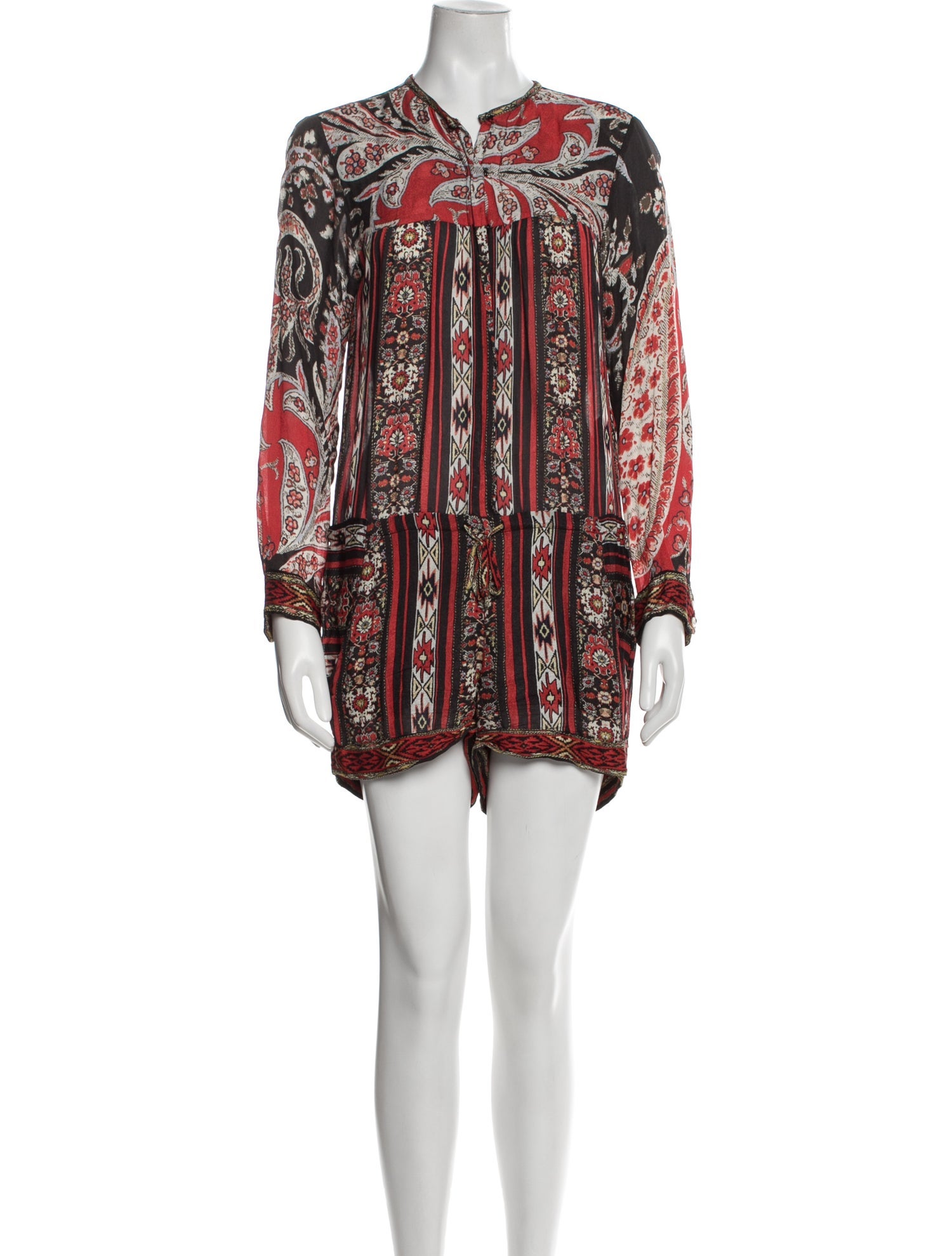 Isabel Marant Printed Crew Neck Romper