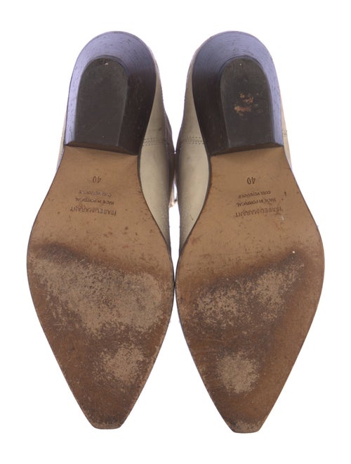 Isabel Marant Leather Colorblock Pattern Western Boots