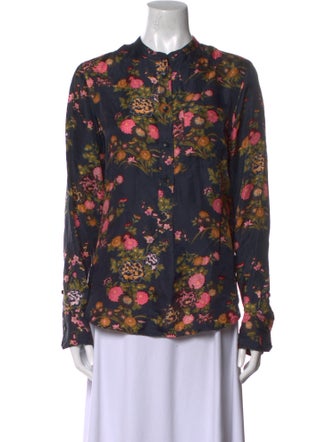 Isabel Marant Silk Floral Print Blouse
