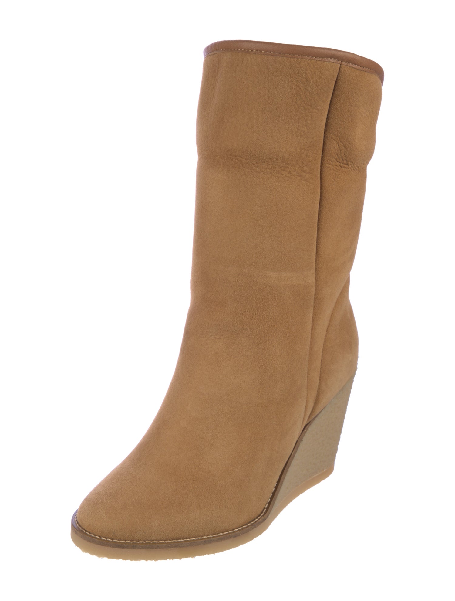 Isabel Marant Suede Leather Trim Embellishment Boots