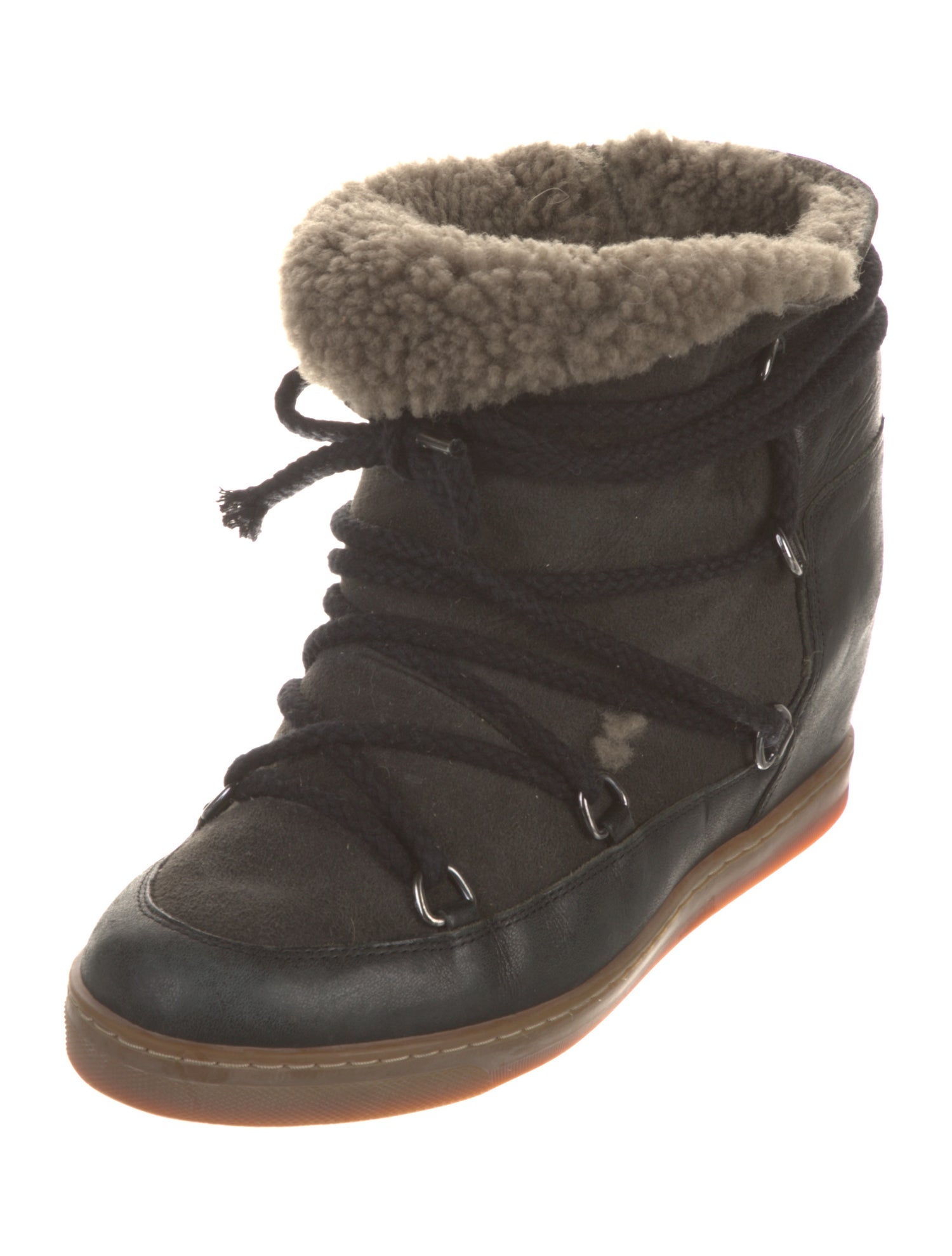 Isabel Marant Leather Lace-Up Boots
