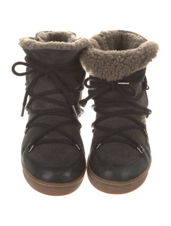 Isabel Marant Leather Lace-Up Boots