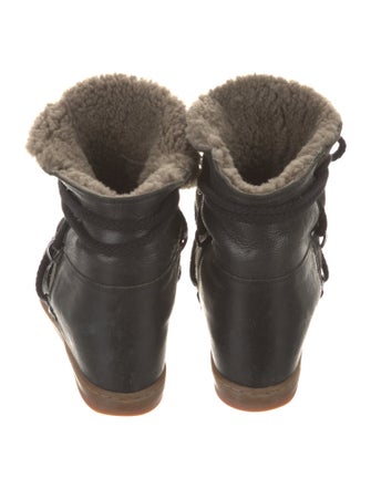 Isabel Marant Leather Lace-Up Boots