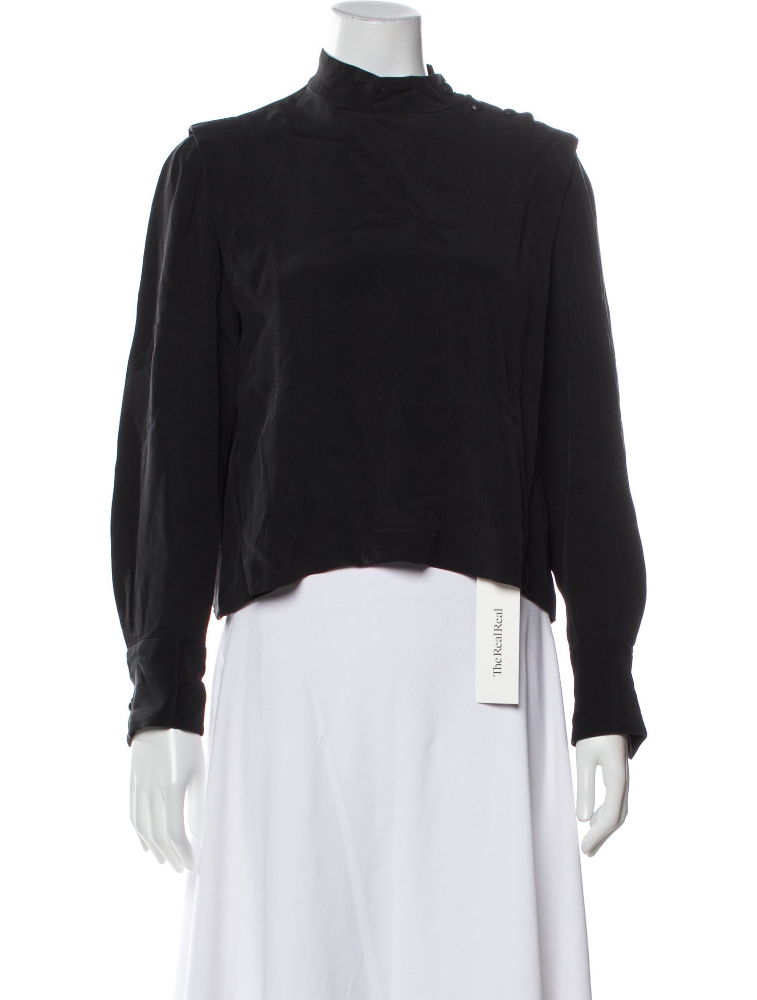 Isabel Marant Mock Neck Long Sleeve Sweatshirt