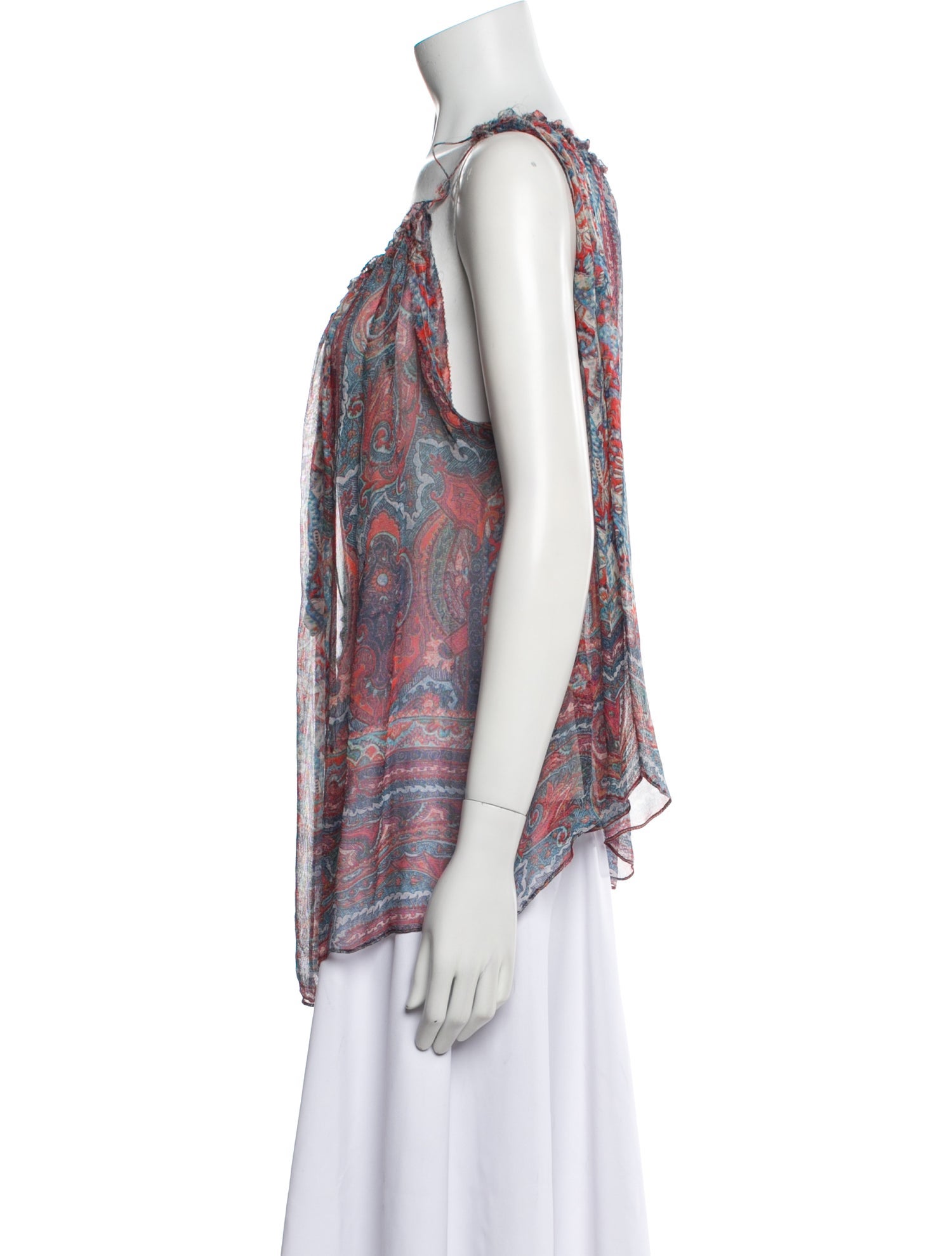 Isabel Marant Silk Paisley Print Blouse