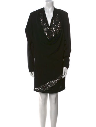 Isabel Marant Cowl Neck Mini Dress