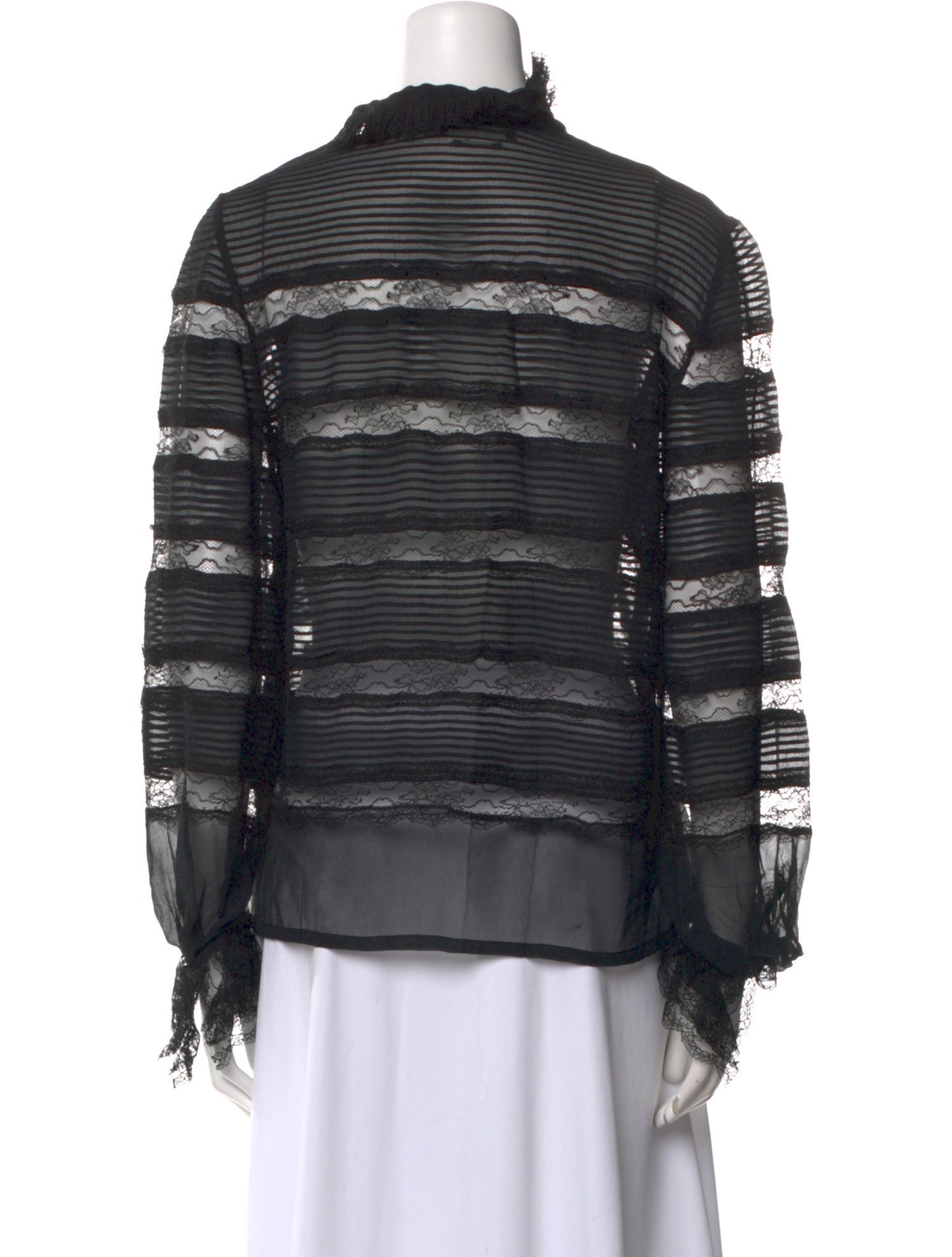 Isabel Marant Silk Mock Neck Sweatshirt