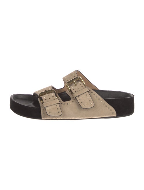 Isabel Marant Suede Studded Accents Slides