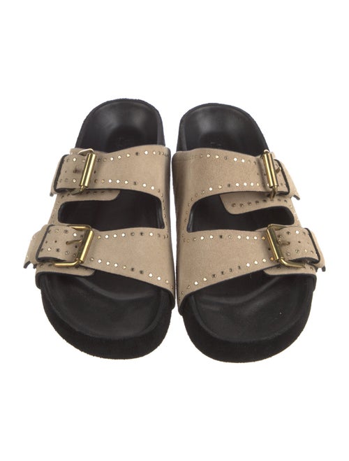 Isabel Marant Suede Studded Accents Slides