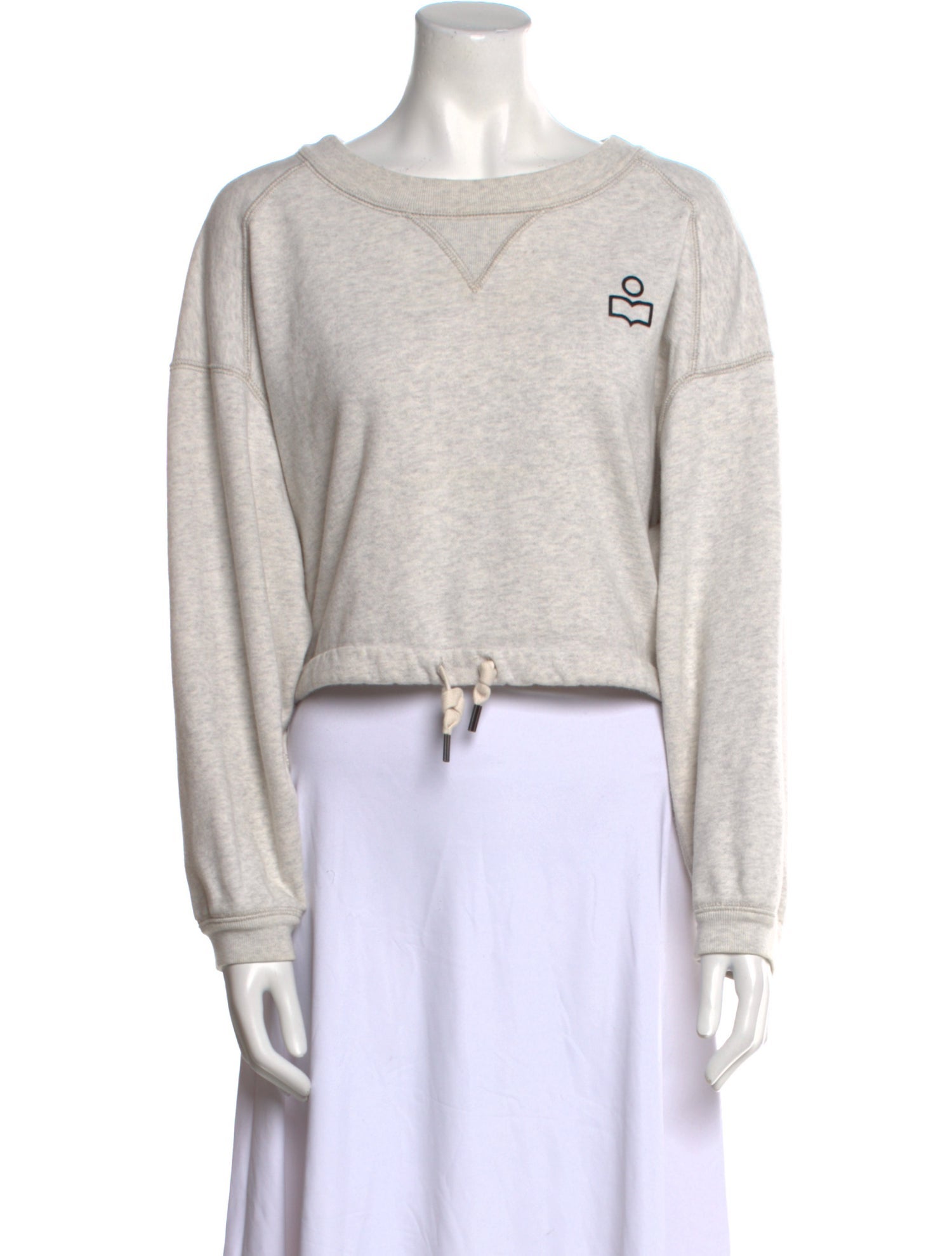 Isabel Marant Graphic Print Bateau Neckline Sweatshirt