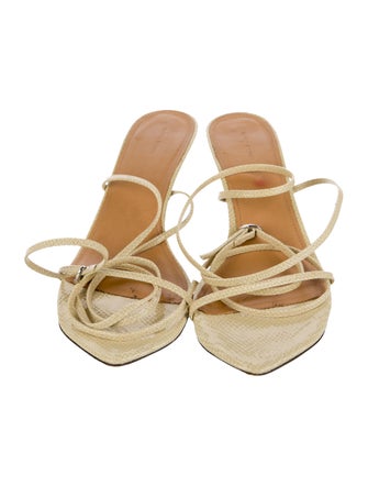 Isabel Marant Embossed Leather Sandals