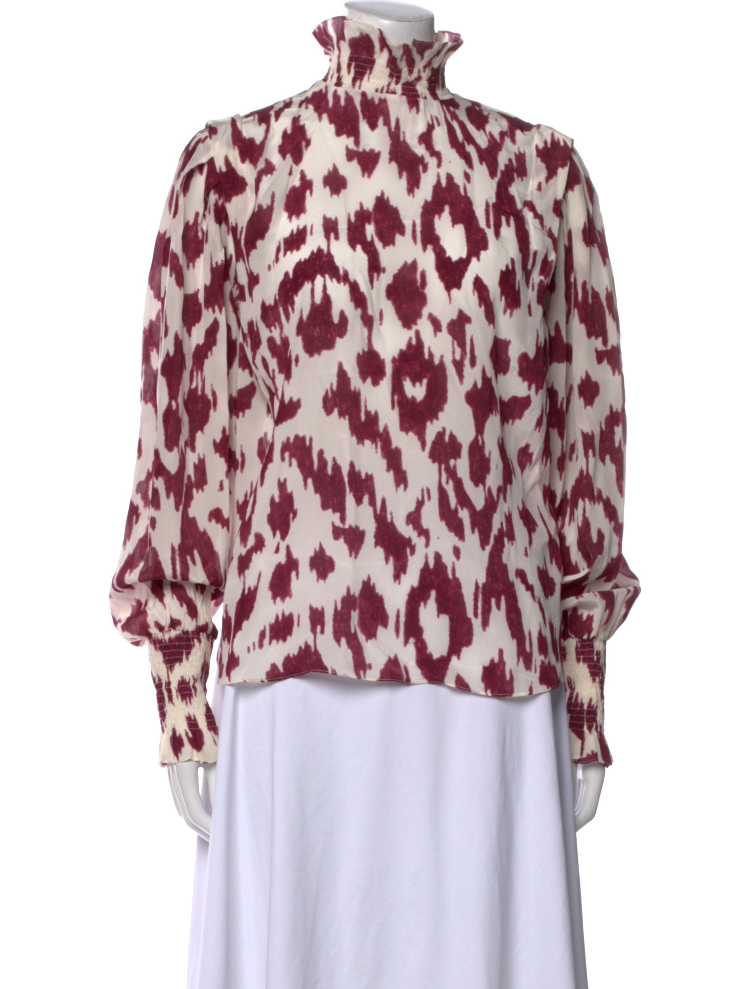 Isabel Marant Silk Animal Print Blouse w/ Tags