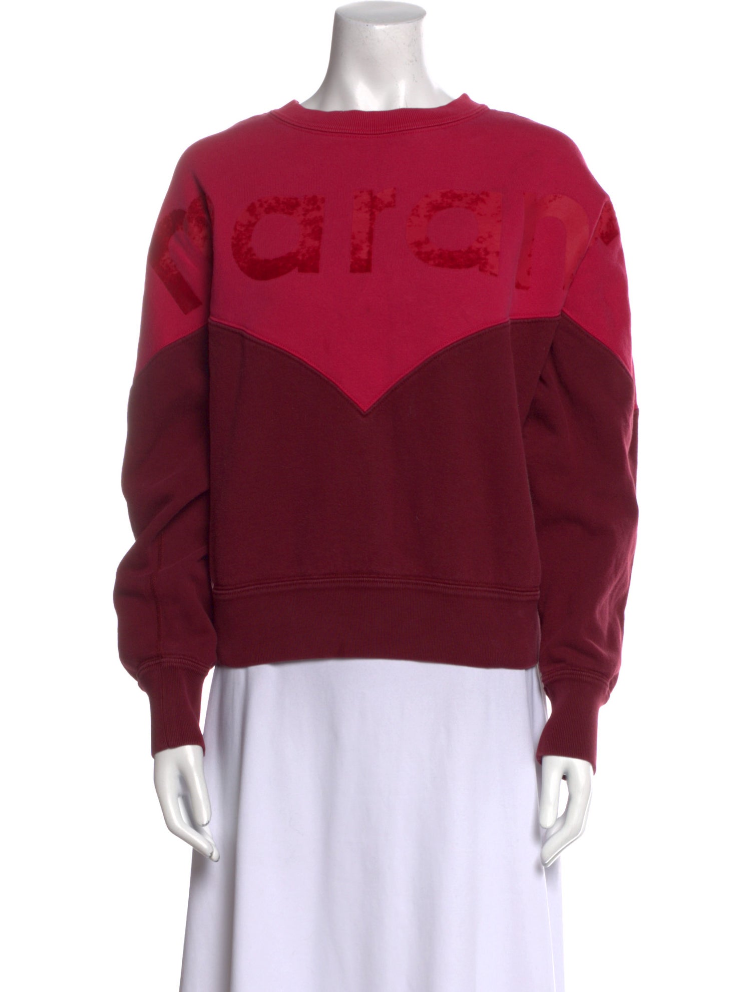 Isabel Marant Graphic Print Scoop Neck Sweater